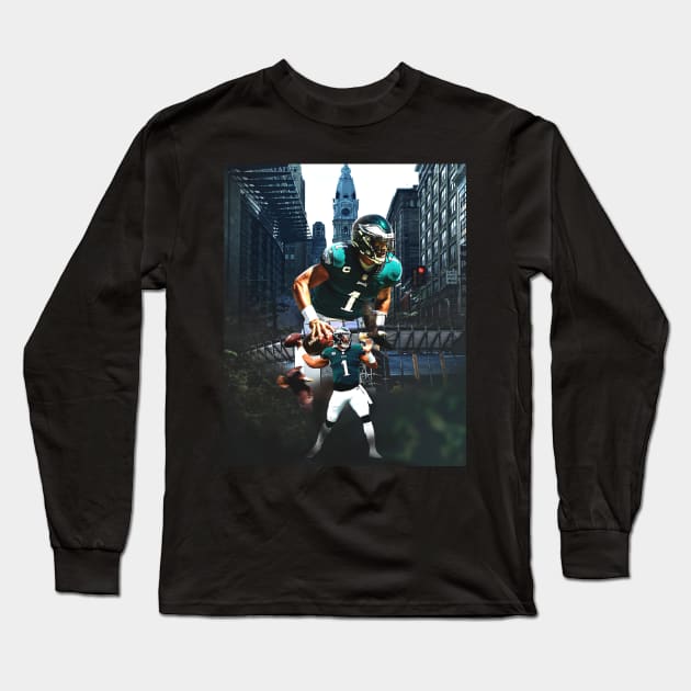 jalen hurts Long Sleeve T-Shirt by Fabulous Fresh Fashions